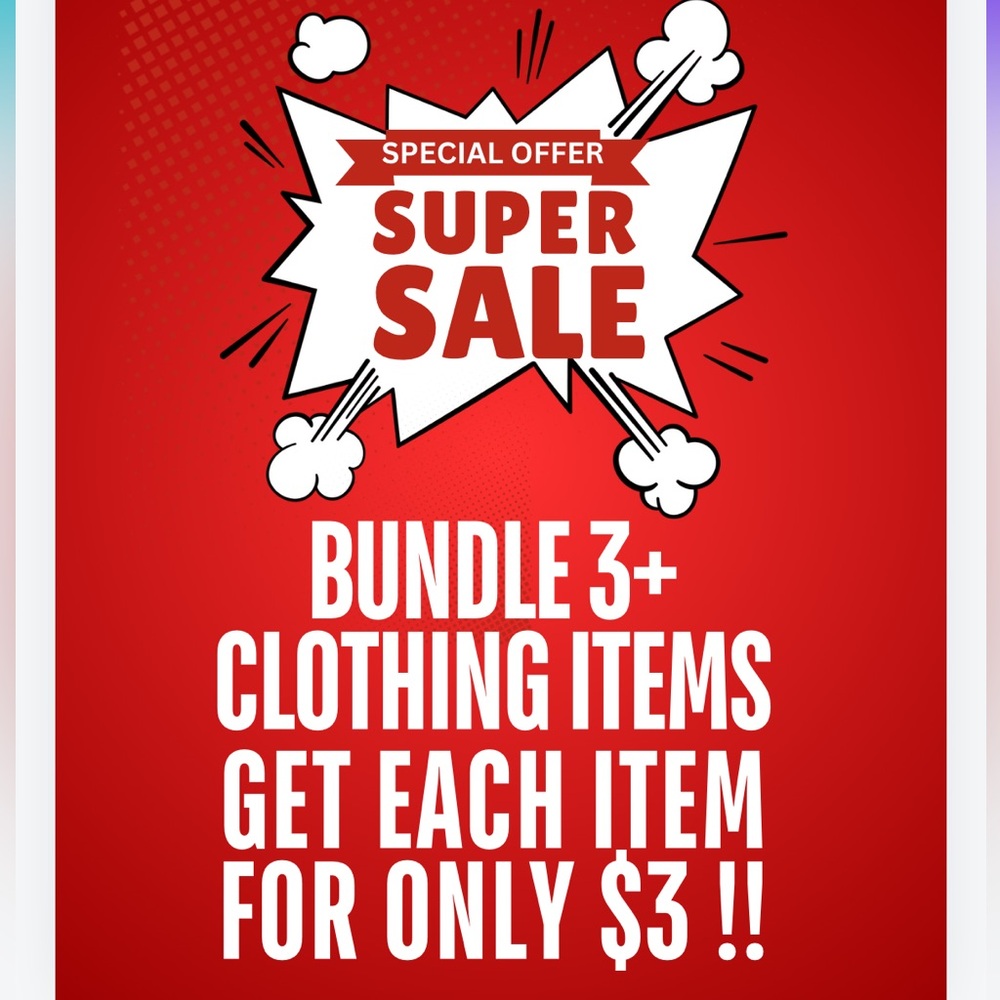 💥 SALE!! CLOSET CLEAROUT!! 💥